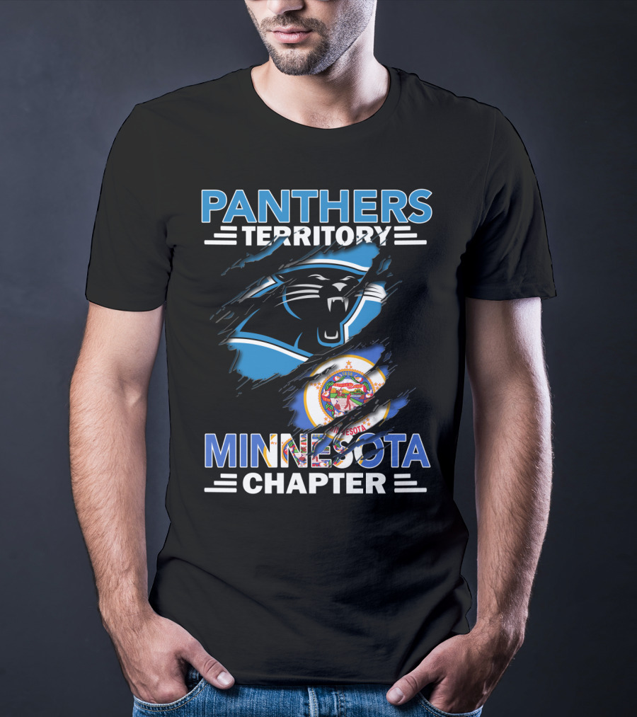 Panthers Territory Minnesota Chapter Flag And Logo Combination T-Shirt