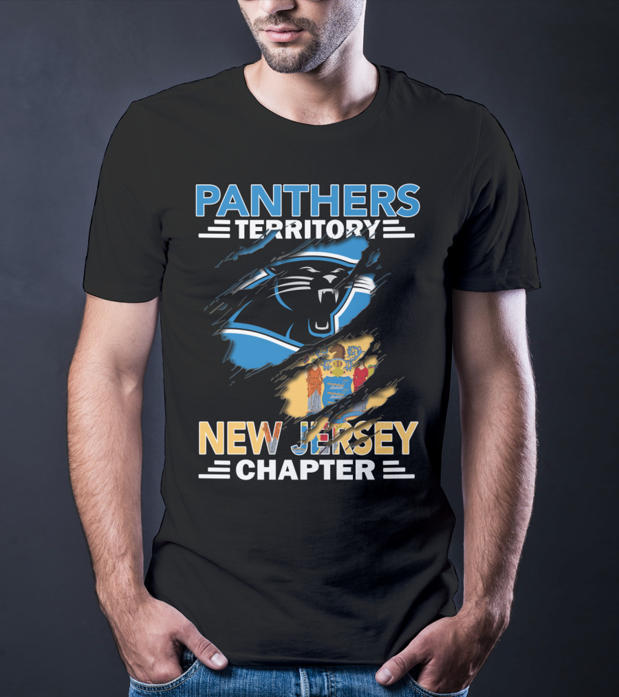 Panthers Territory New Jersey Chapter Logo And Seal Combo T-Shirt