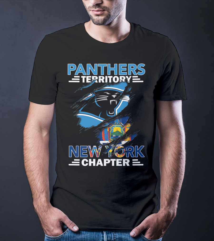 Panthers Territory New York Chapter State Flag T-Shirt