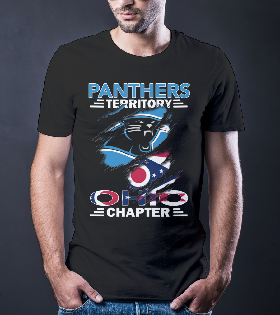 Panthers Territory Ohio Chapter Flag And Logo Combo T-Shirt