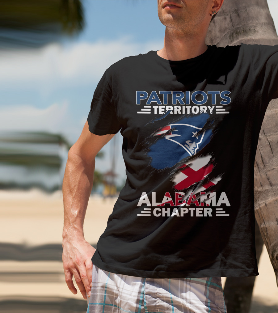 Patriots Territory Alabama Chapter Logo Symbol Connection Patriots Football NFL Alabama State T-Shirt