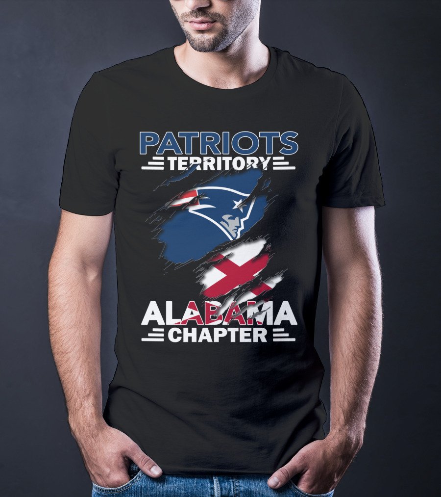 Patriots Territory Alabama Chapter Logo Symbol Connection Patriots Football NFL Alabama State T-Shirt