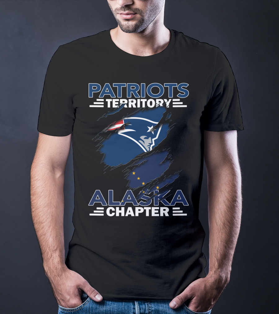 Patriots Territory Alaska Chapter New England Patriots Alaska Flag T-Shirt