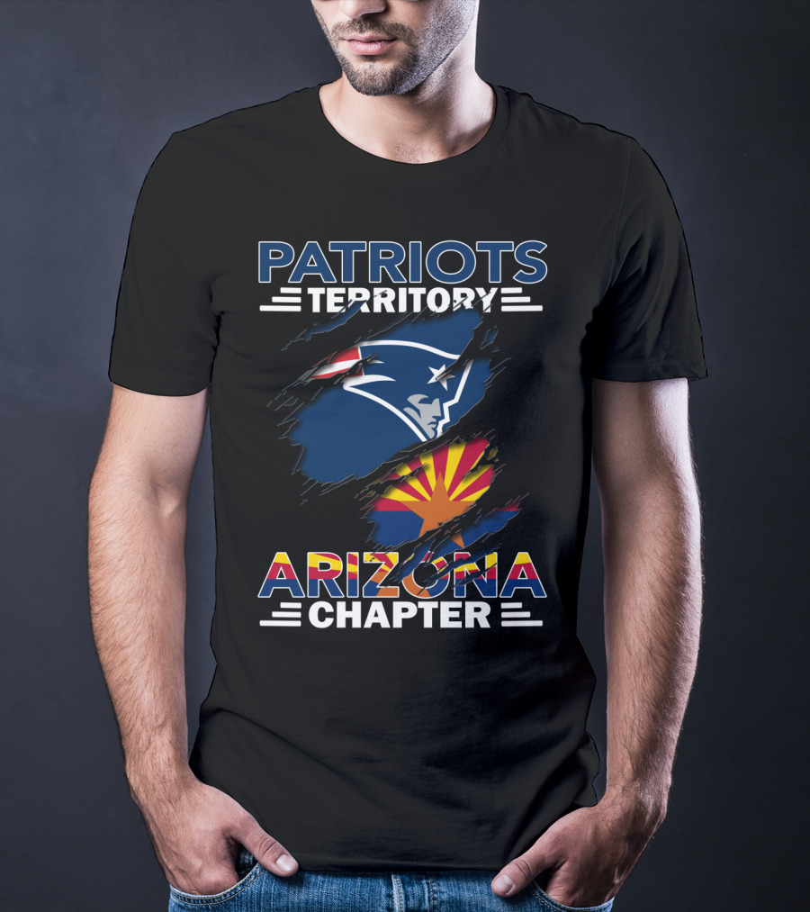 Patriots Territory Arizona Chapter Logo New England Patriots Fan Club T-Shirt
