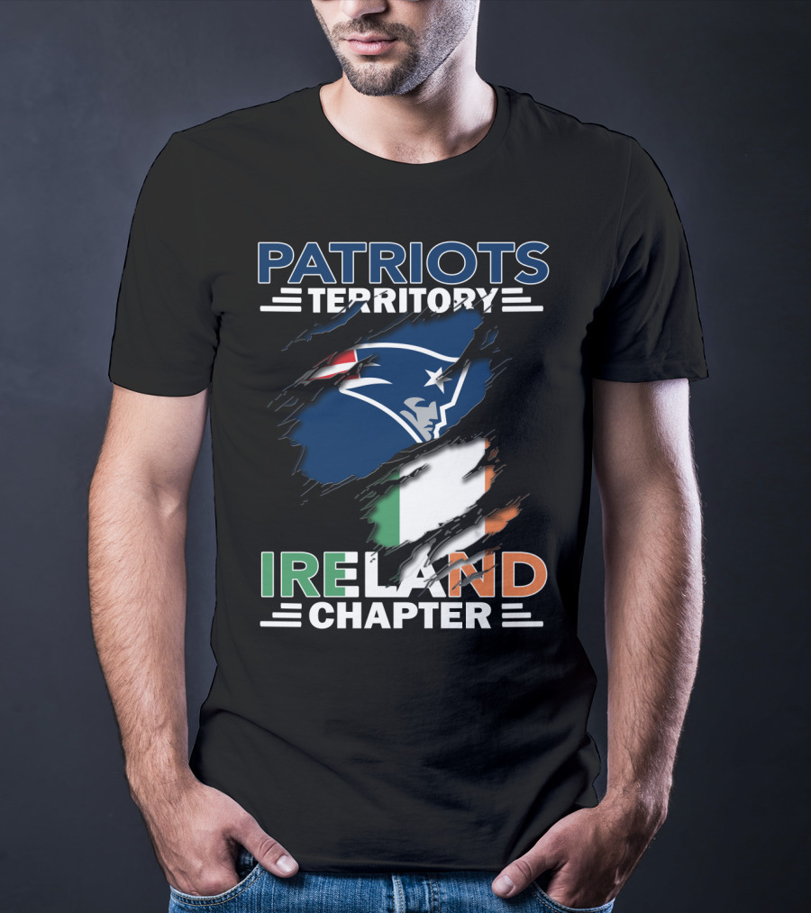 Patriots Territory Ireland Chapter New England Flag T-Shirt