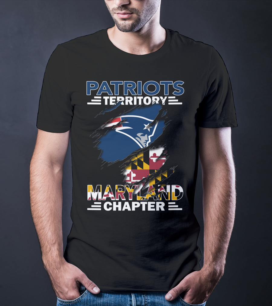 Patriots Territory Maryland Chapter Logo With State Flag Colors T-Shirt