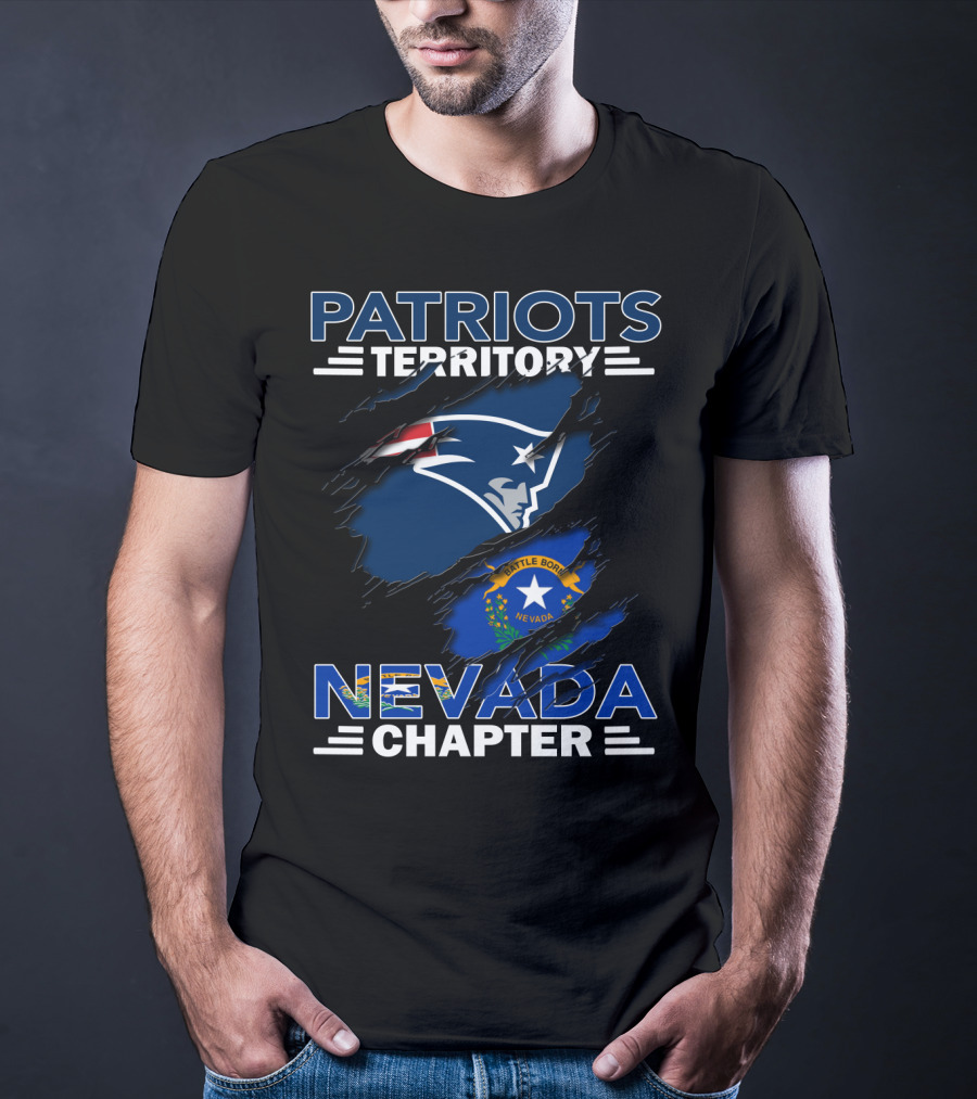 Patriots Territory Nevada Chapter Battle Born Flag T-Shirt