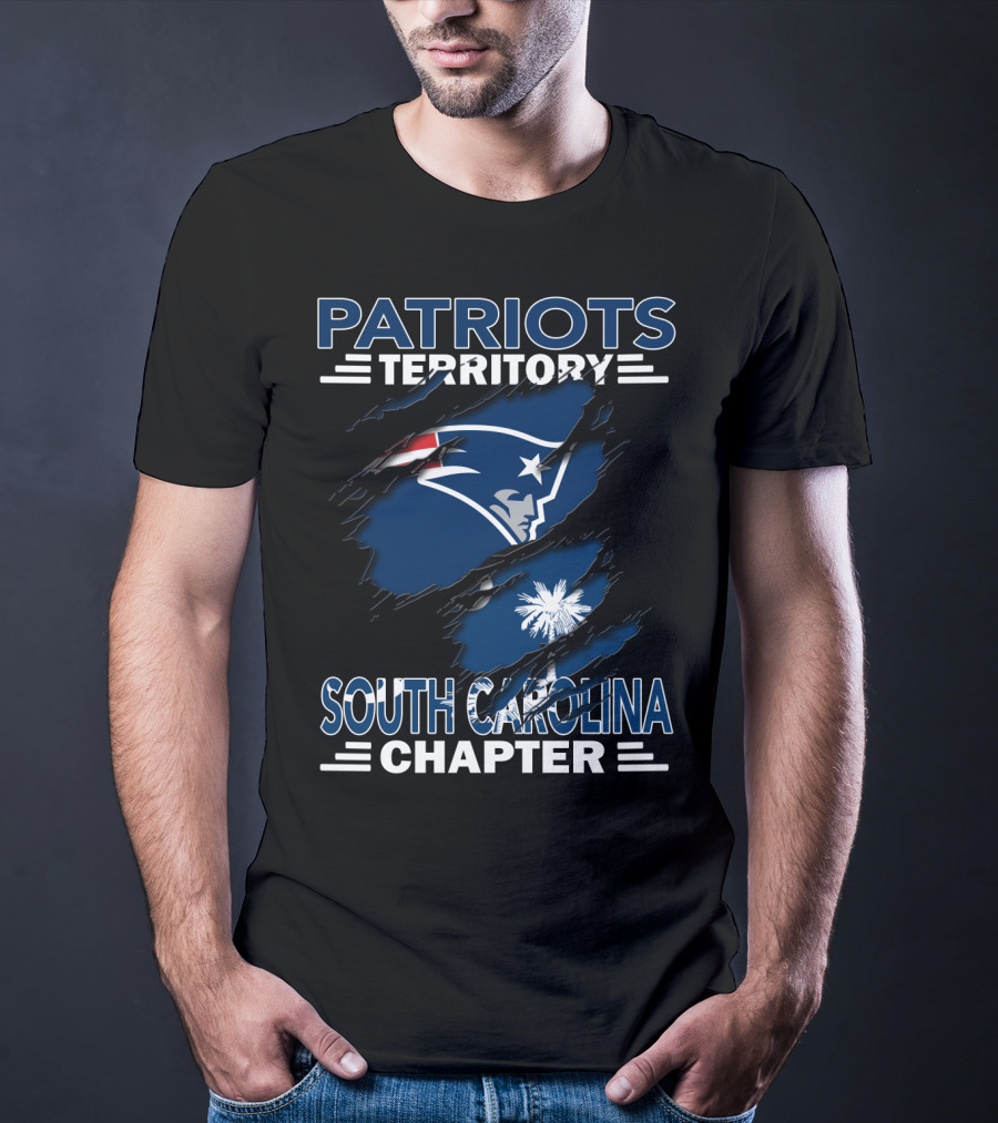 Patriots Territory South Carolina Chapter Pullover With Iconic Team Logo And State Flag Elements T-Shirt