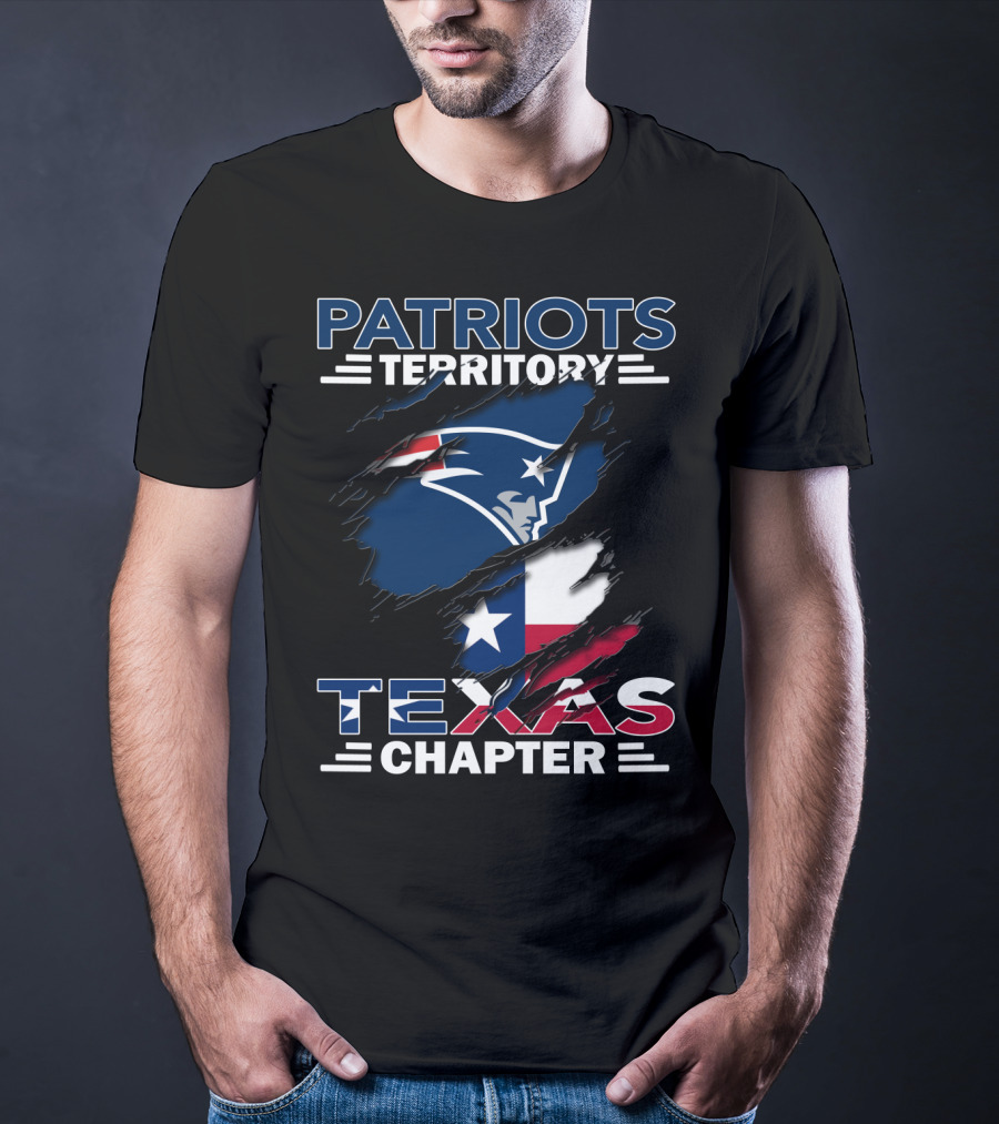 Patriots Territory Texas Chapter Ripped Flag T-Shirt