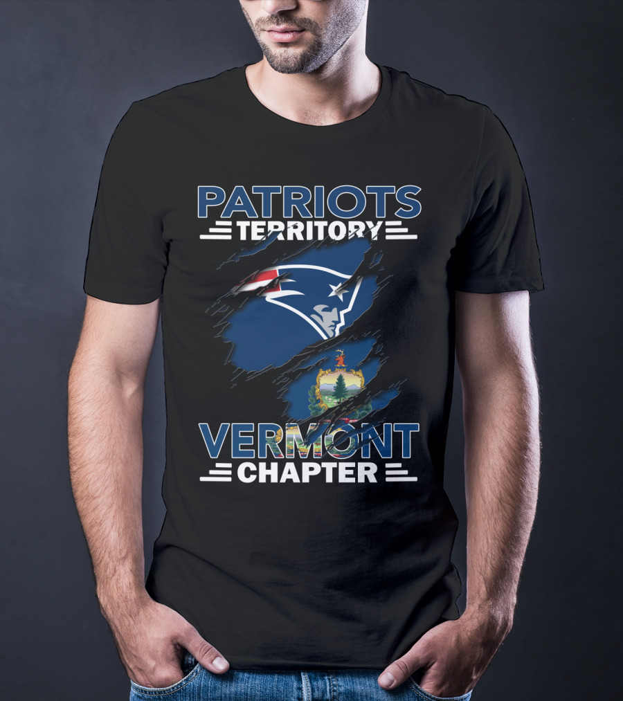 Patriots Territory Vermont Chapter New England Football Fan Community T-Shirt