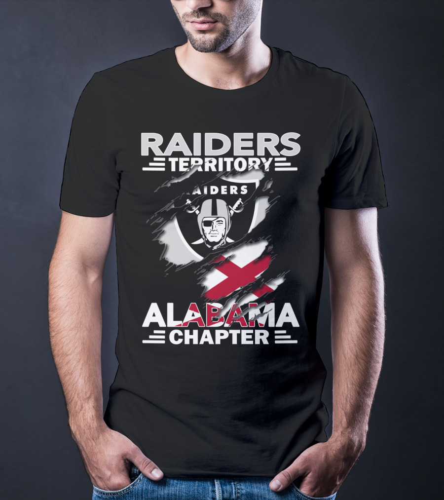 Raiders Territory Alabama Chapter NFL Football Fan Gear T-Shirt