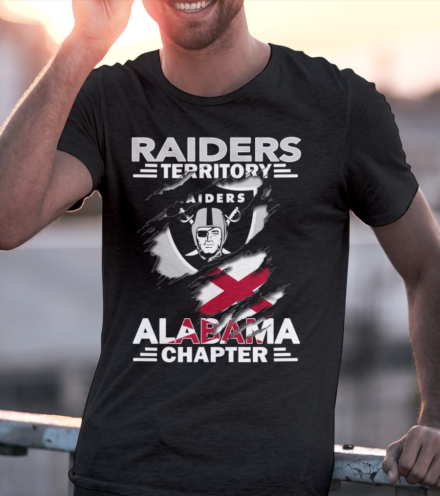 Raiders Territory Alabama Chapter NFL Football Fan Gear T-Shirt
