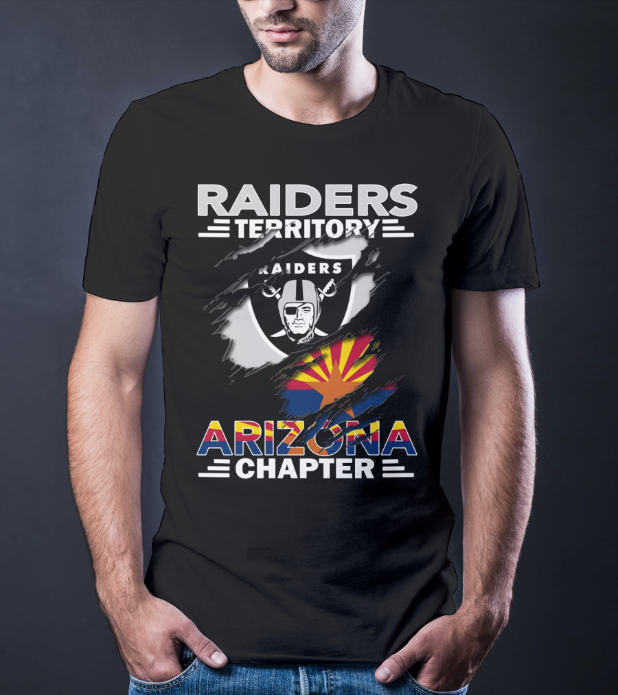 Raiders Territory Arizona Chapter Shield State Flag T-Shirt