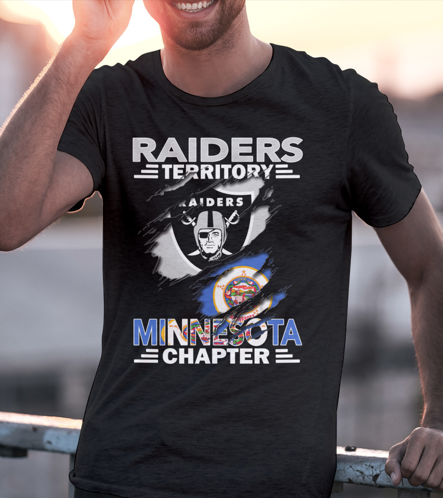 Raiders Territory Minnesota Chapter Football Fan T-Shirt