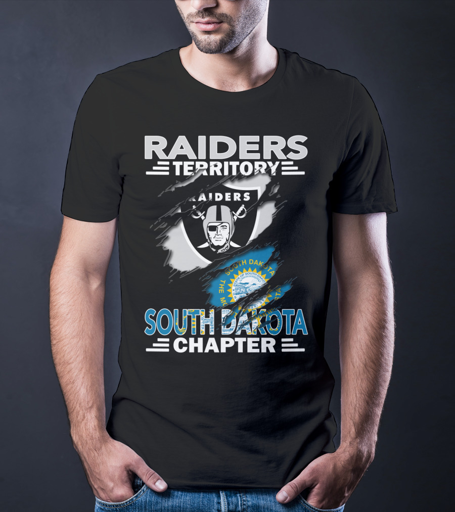 Raiders Territory South Dakota Chapter With Team Logo And State Seal T-Shirt