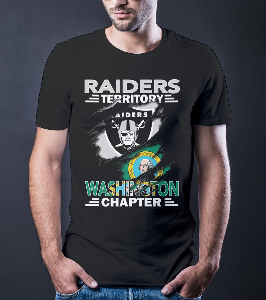 Raiders Territory Washington Chapter Raiders Seal Of The State Of Washington T-Shirt