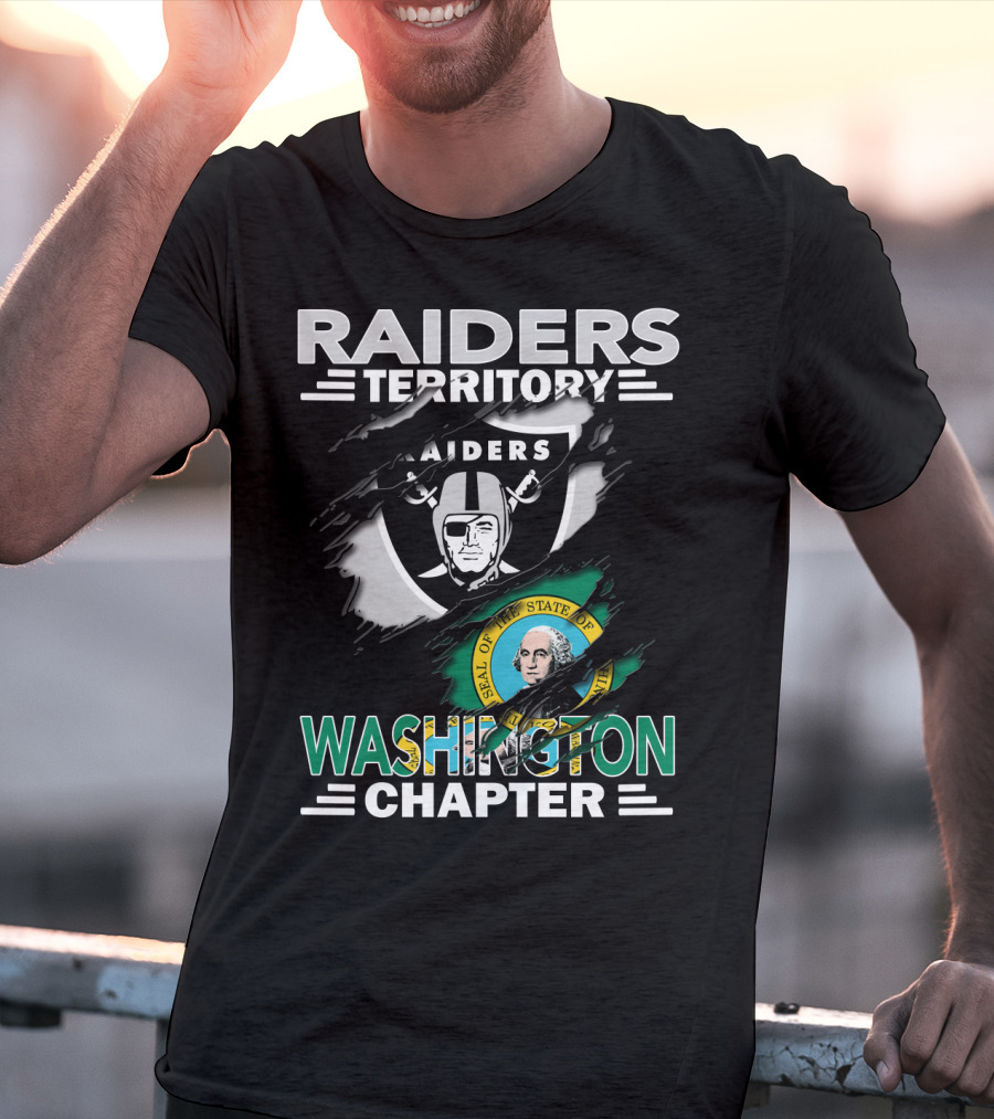 Raiders Territory Washington Chapter Raiders Seal Of The State Of Washington T-Shirt