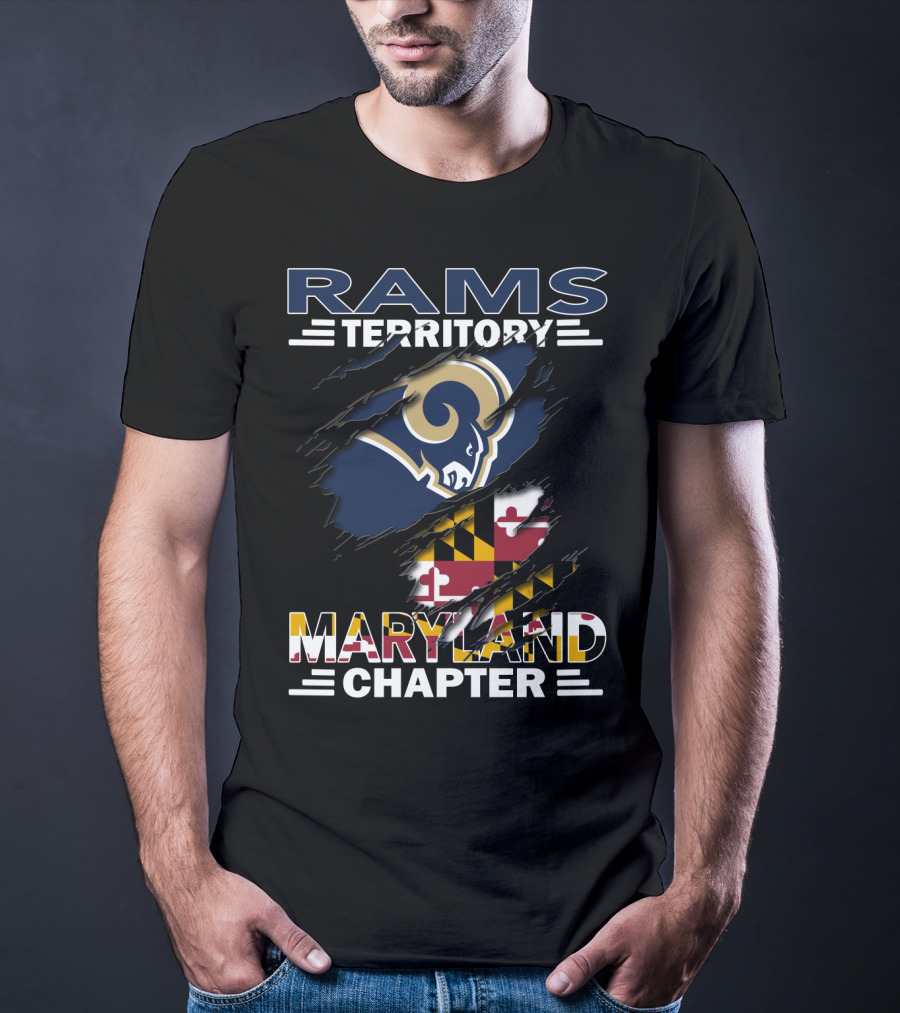 Rams Territory Maryland Chapter NFL Team Fan Club T-Shirt