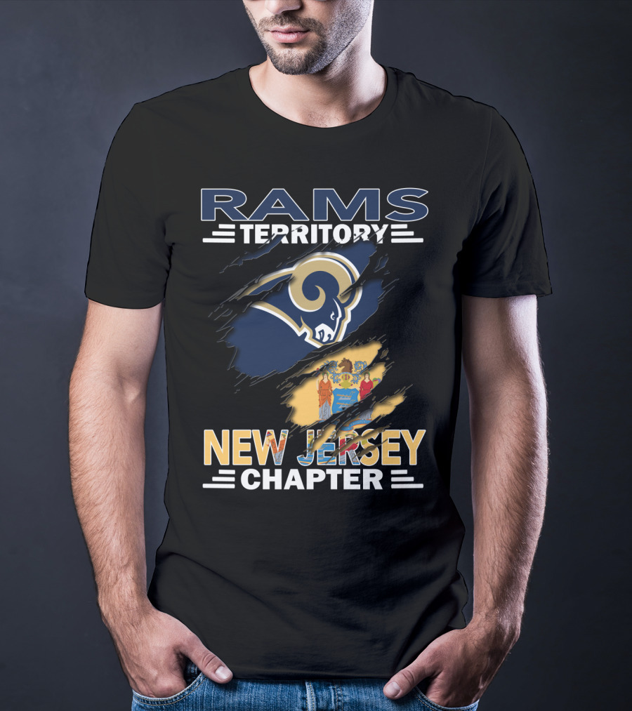 Rams Territory New Jersey Chapter Featuring Iconic Ram Logo And State Seal T-Shirt