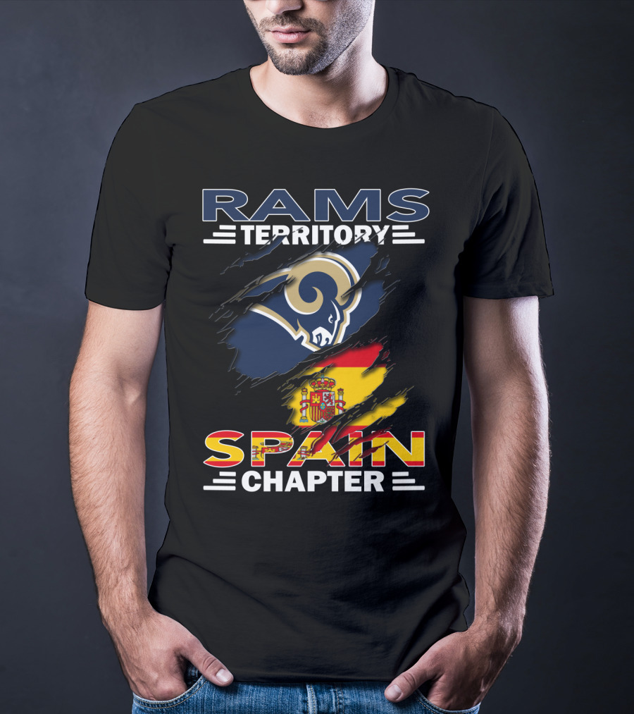 Rams Territory Spain Chapter Flag Crest T-Shirt