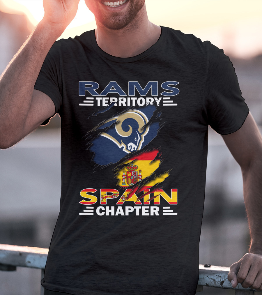 Rams Territory Spain Chapter Flag Crest T-Shirt