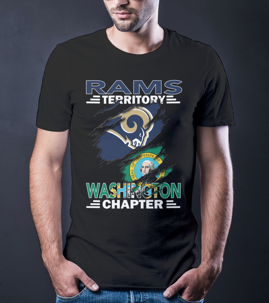 Rams Territory Washington Chapter Seal Of The State Of Washington And Rams T-Shirt