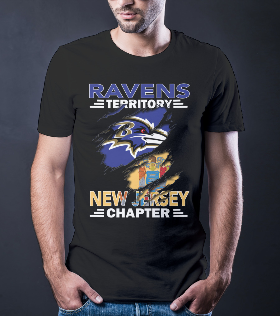 Ravens Territory New Jersey Chapter NFL Fan Community Cleaved T-Shirt
