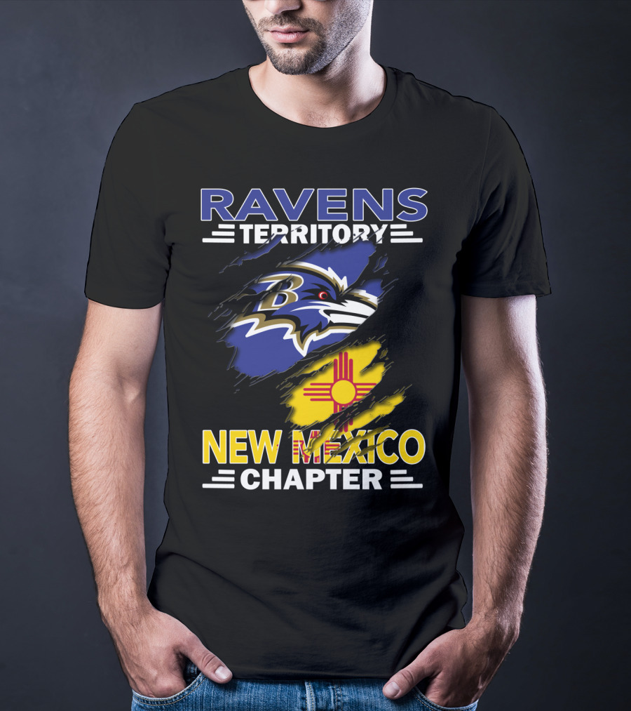 Ravens Territory New Mexico Chapter Baltimore Ravens Fan Club T-Shirt