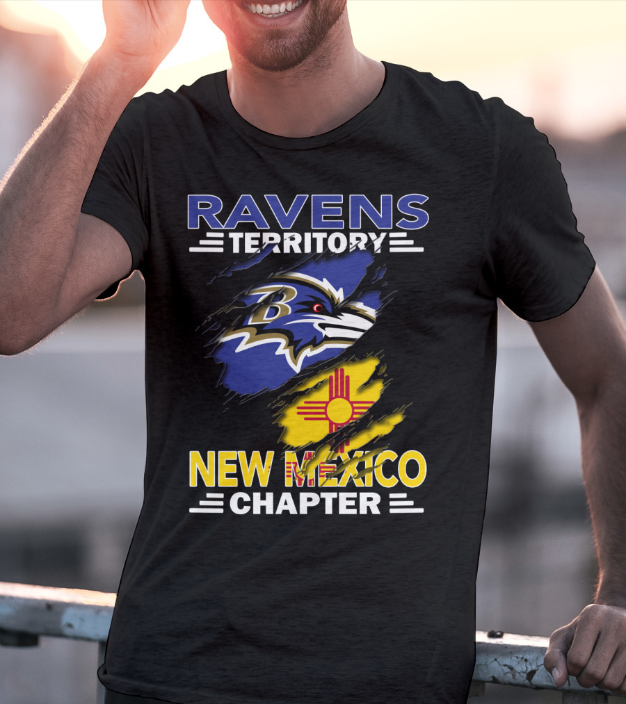Ravens Territory New Mexico Chapter Baltimore Ravens Fan Club T-Shirt
