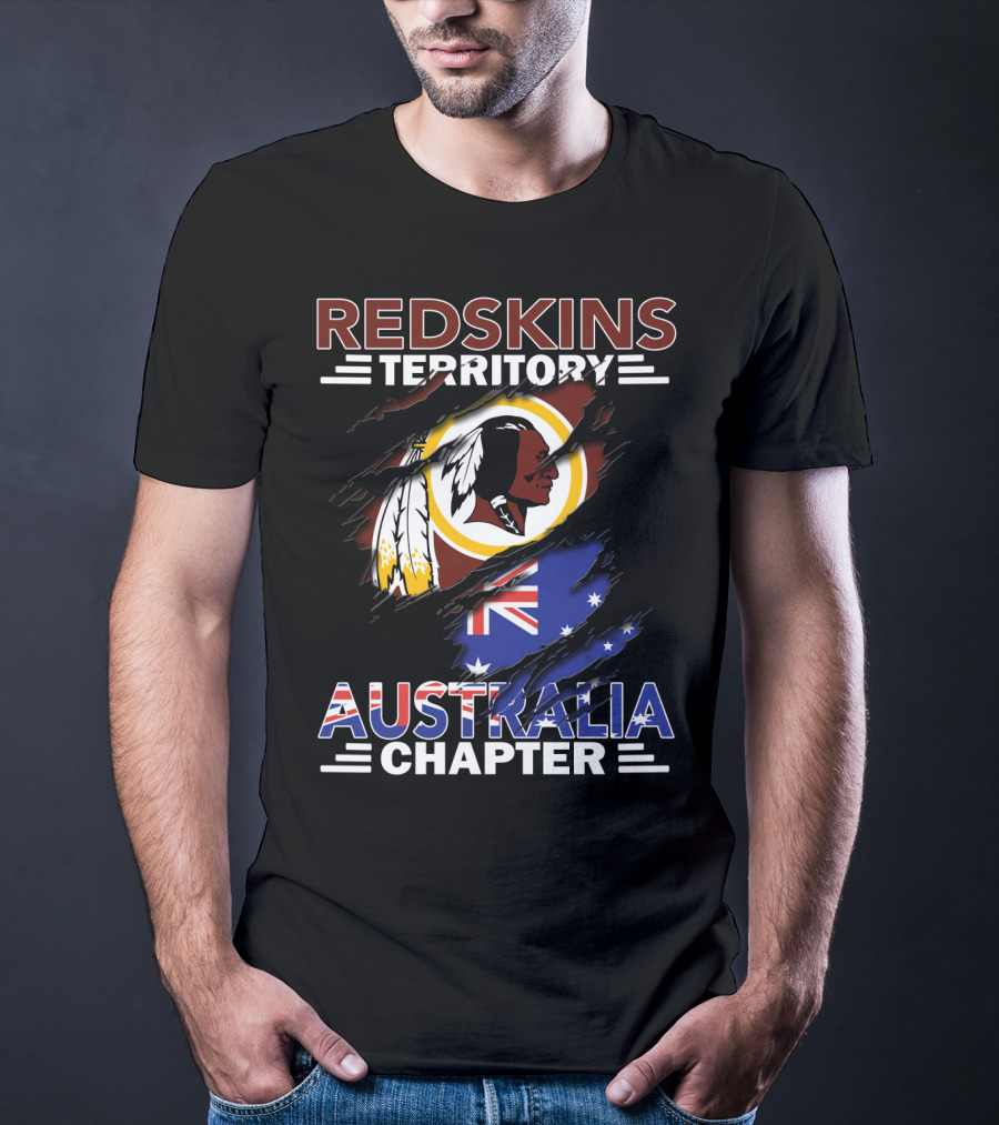 Redskins Territory Australia Chapter Flag T-Shirt