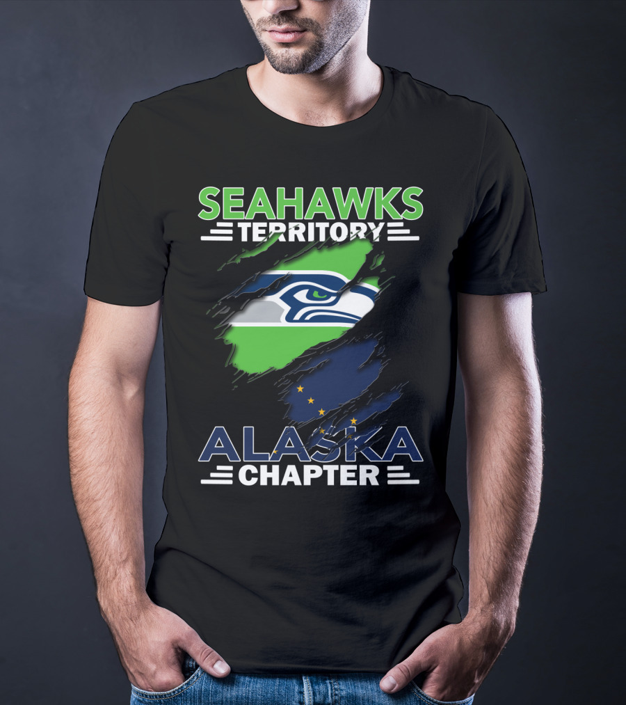 Seahawks Territory Alaska Chapter Flag T-Shirt