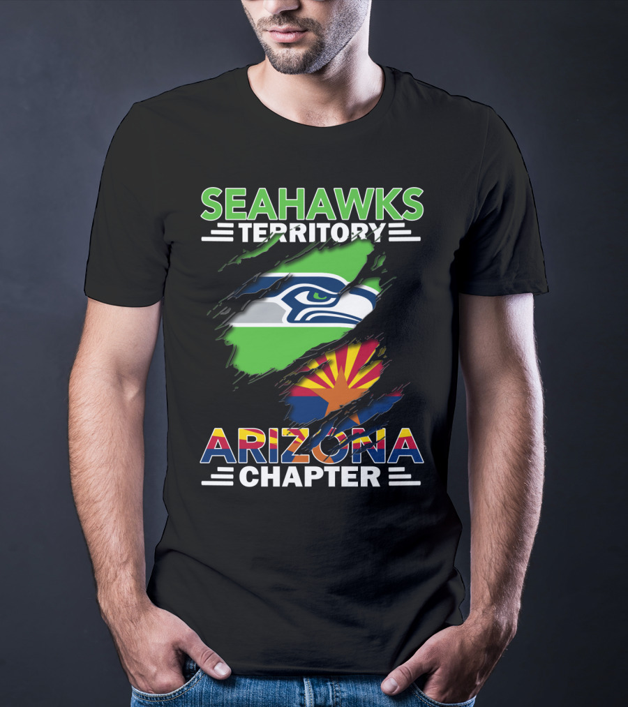 Seahawks Territory Arizona Chapter Flag T-Shirt