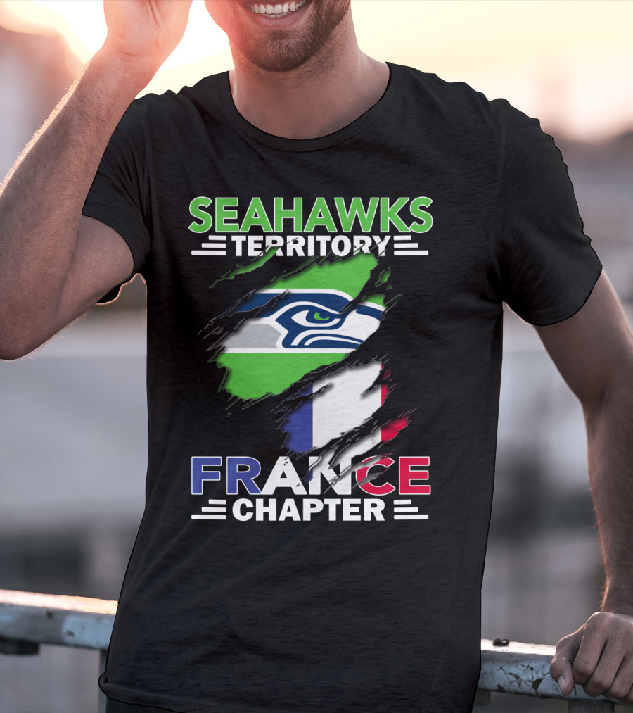 Seahawks Territory France Chapter Flag T-Shirt