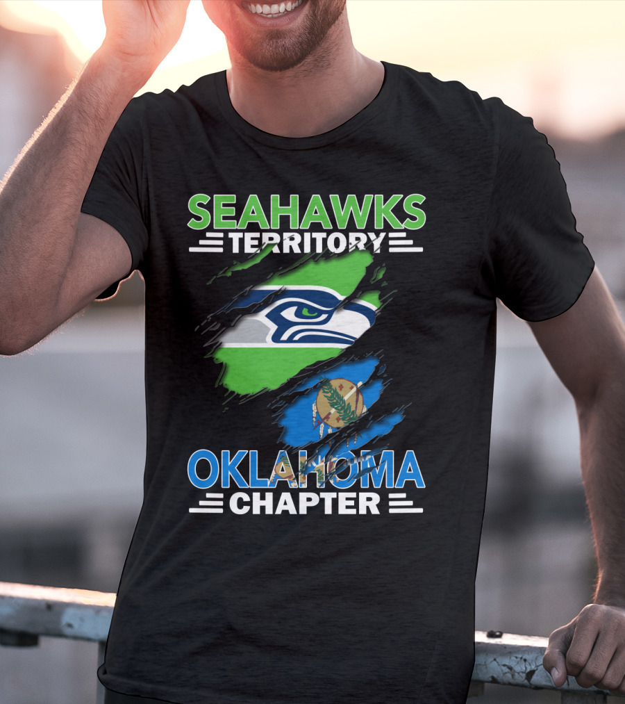 Seahawks Territory Oklahoma Chapter NFL Football Fan Group T-Shirt
