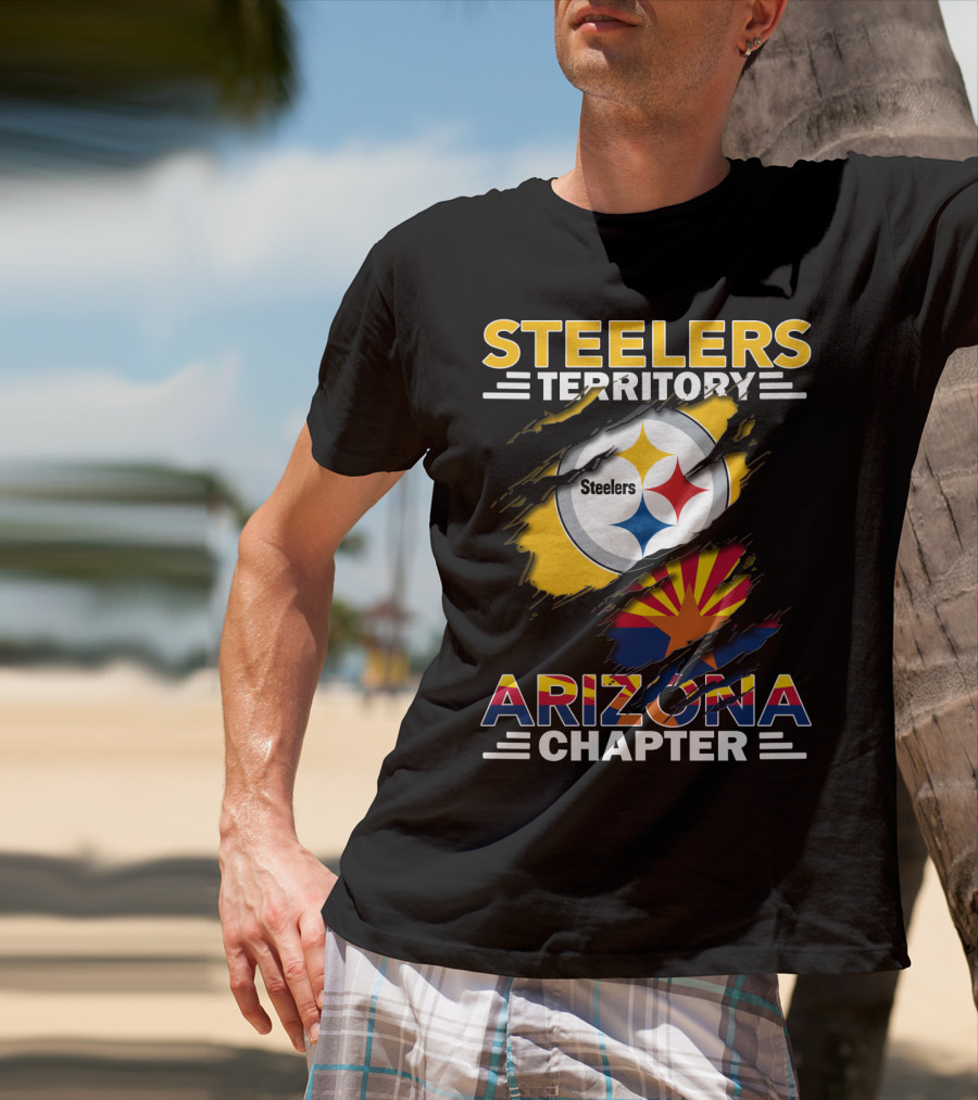 Steelers Territory Steelers Arizona Chapter Flag T-Shirt