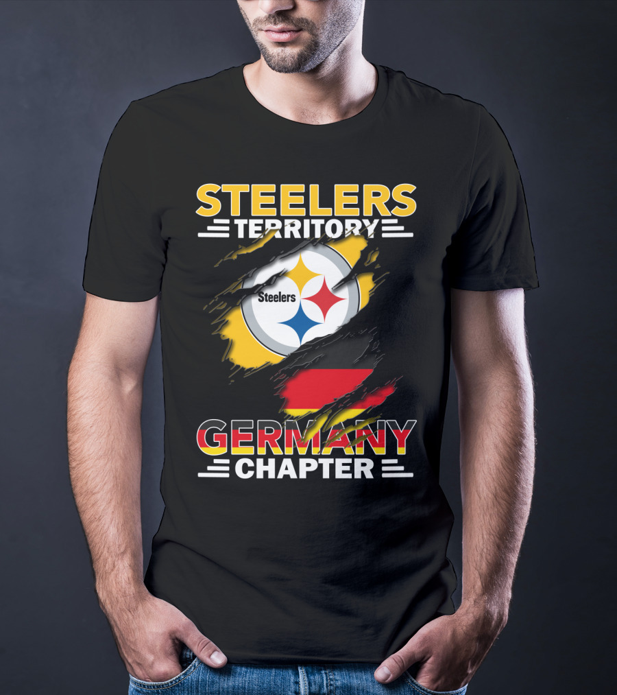 Steelers Territory Germany Chapter Steelers Logo German Flag T-Shirt
