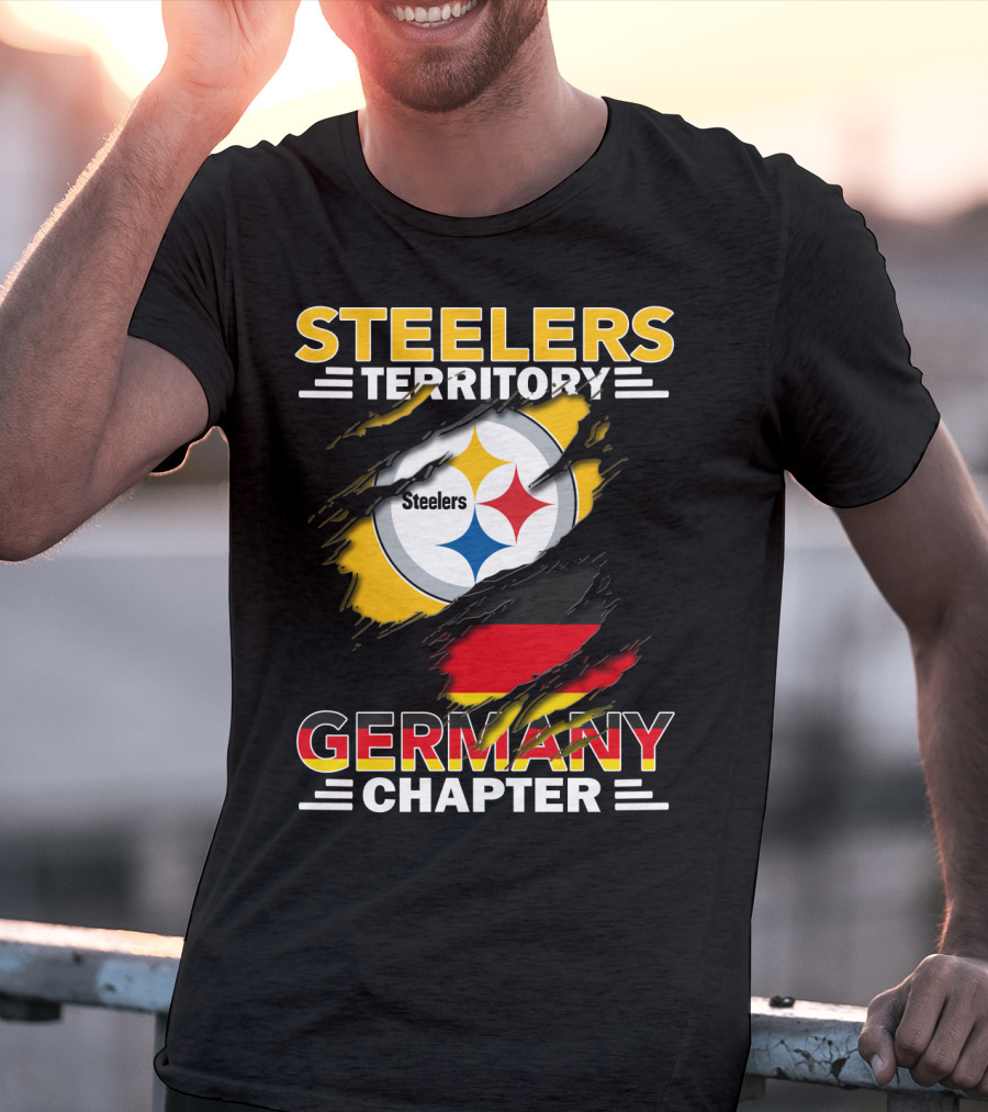 Steelers Territory Germany Chapter Steelers Logo German Flag T-Shirt