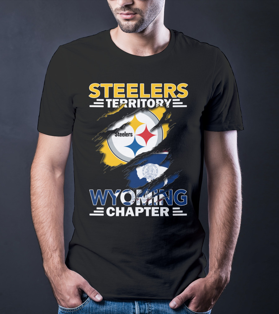 Steelers Territory Wyoming Chapter Flag T-Shirt