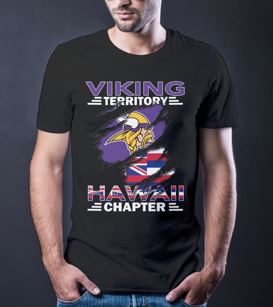 Viking Territory Hawaii Chapter Minnesota Football Fan Group T-Shirt