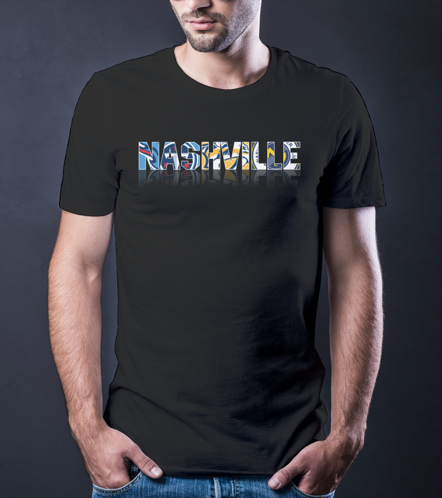 Nashville City Titans Predators Soccer Sports Icons T-Shirt
