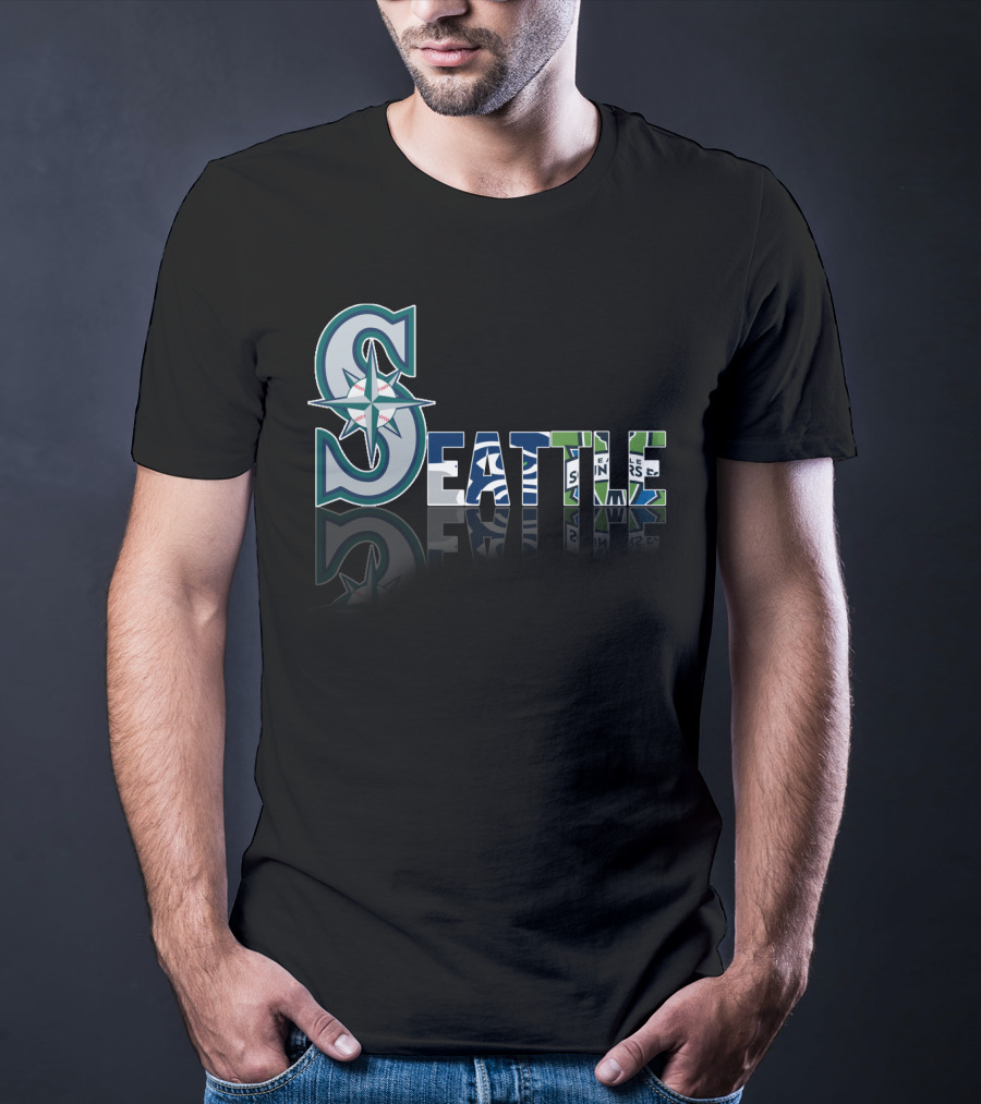 Seattle Mariners Seahawks Sounders City T-Shirt
