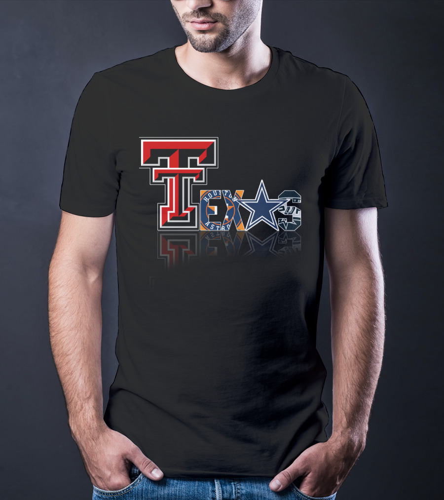 Texas Tech Cowboys Astros Spurs T-Shirt