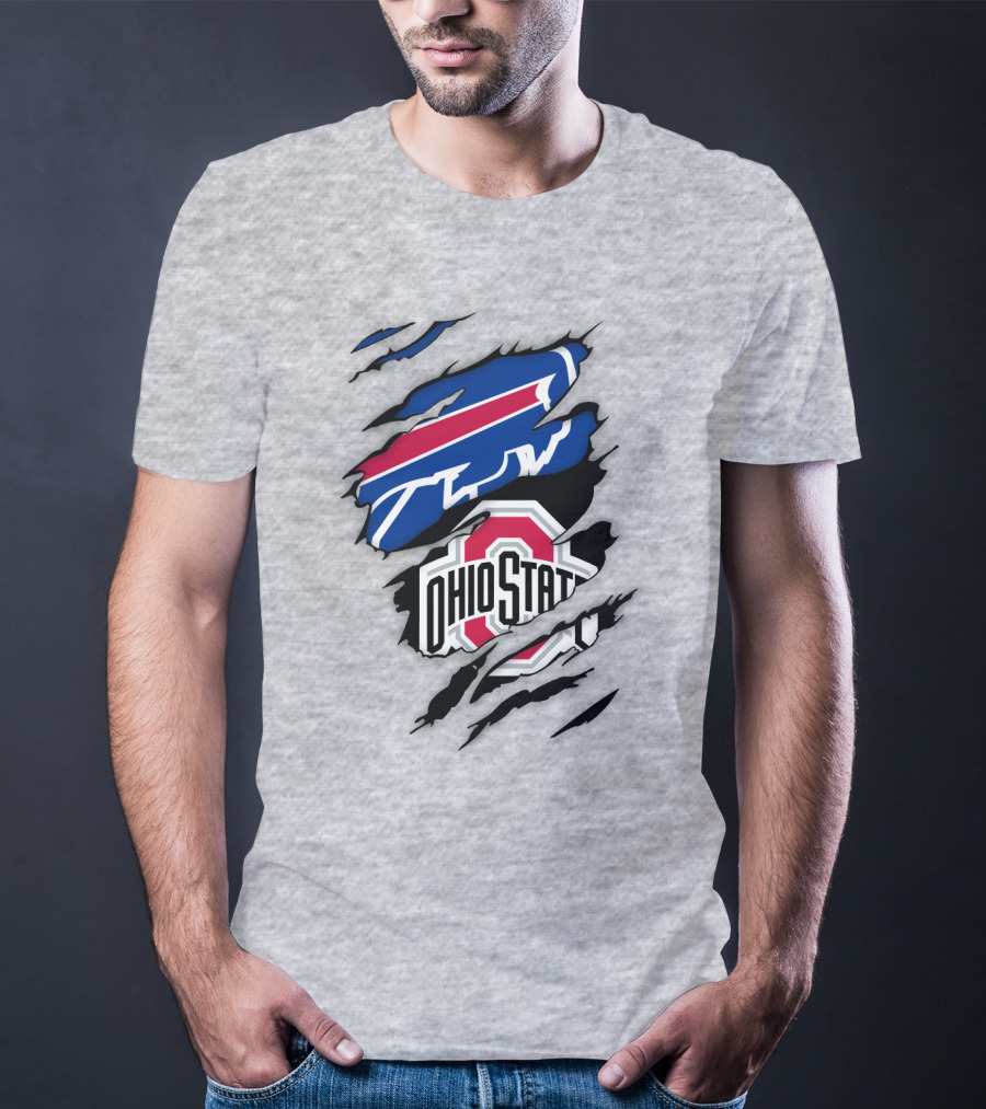 Buffalo Bills Ohio State Buckeye Logo Mashup T-Shirt