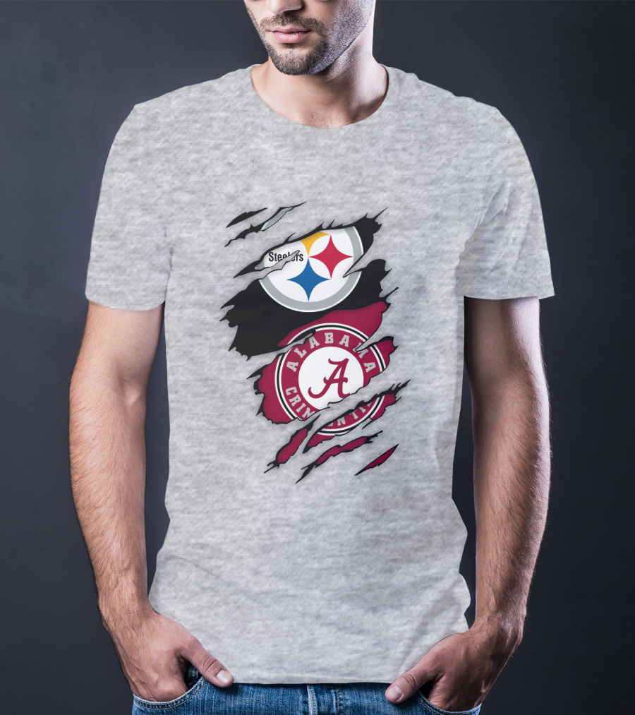 Steelers Alabama Crimson Tide Fusion T-Shirt