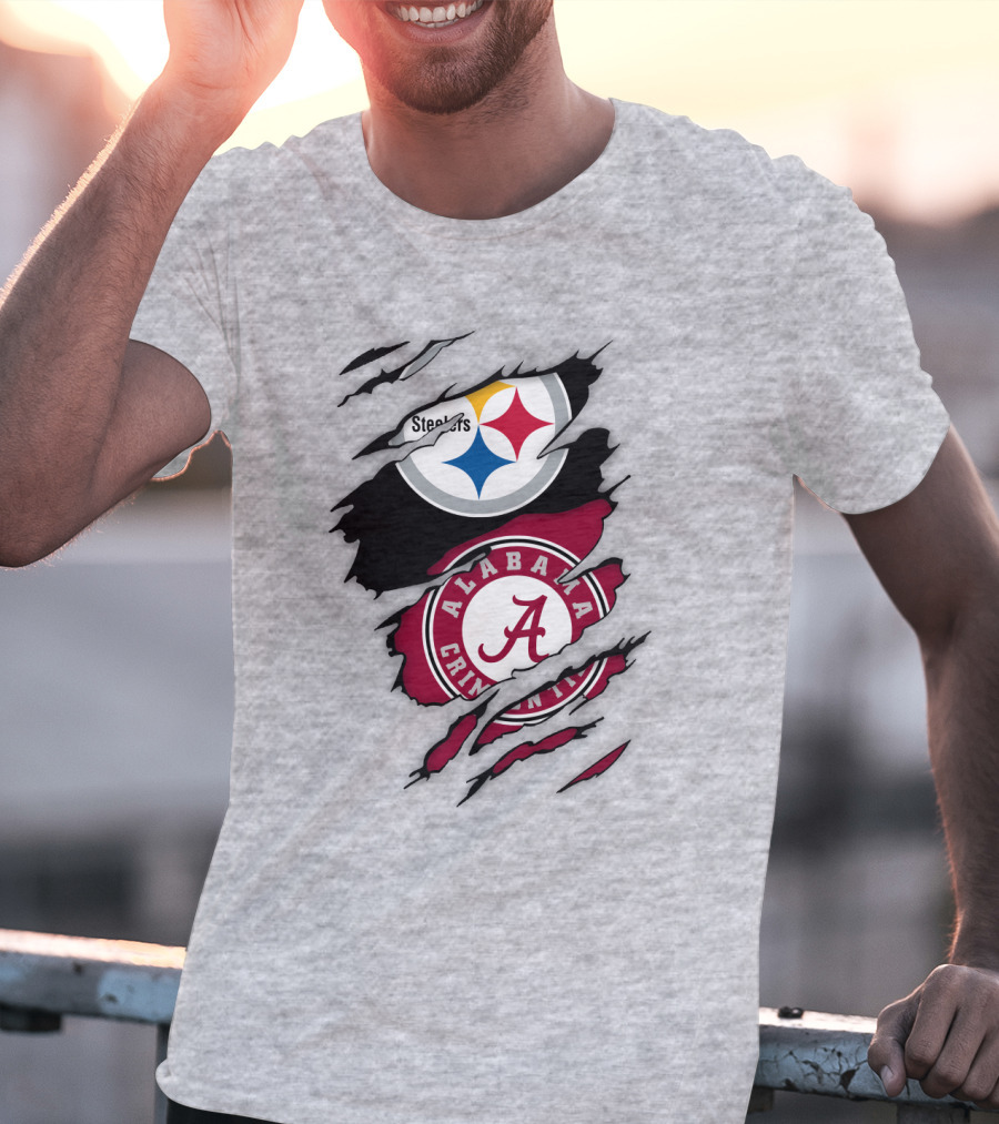 Steelers Alabama Crimson Tide Fusion T-Shirt
