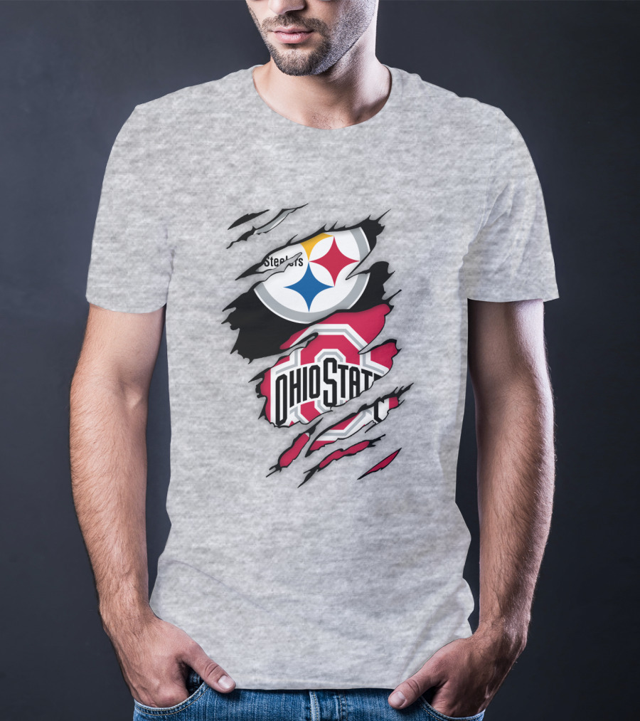 Ohio State Buckeyes Steelers Rip T-Shirt