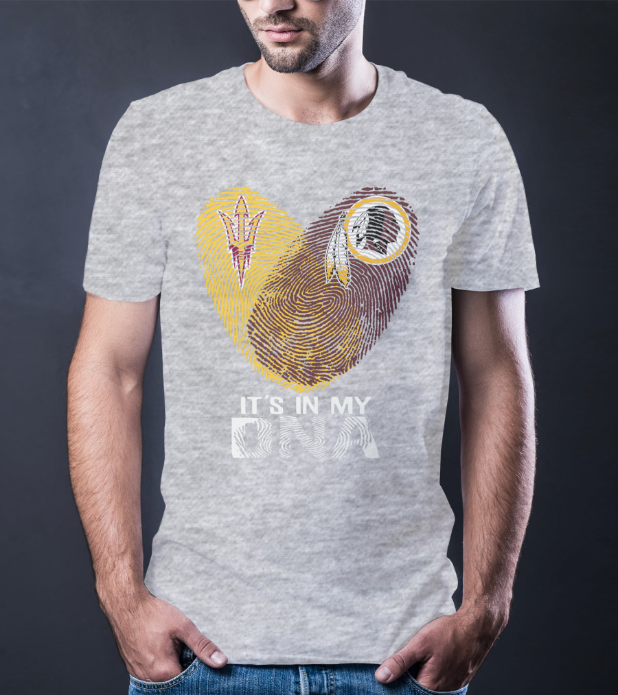 Arizona State Sun Devils It's In My Dna Washington Redskins T-Shirt