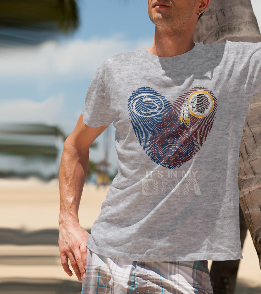 Penn State Nittany Lions Washington Redskins It's In My Dna T-Shirt