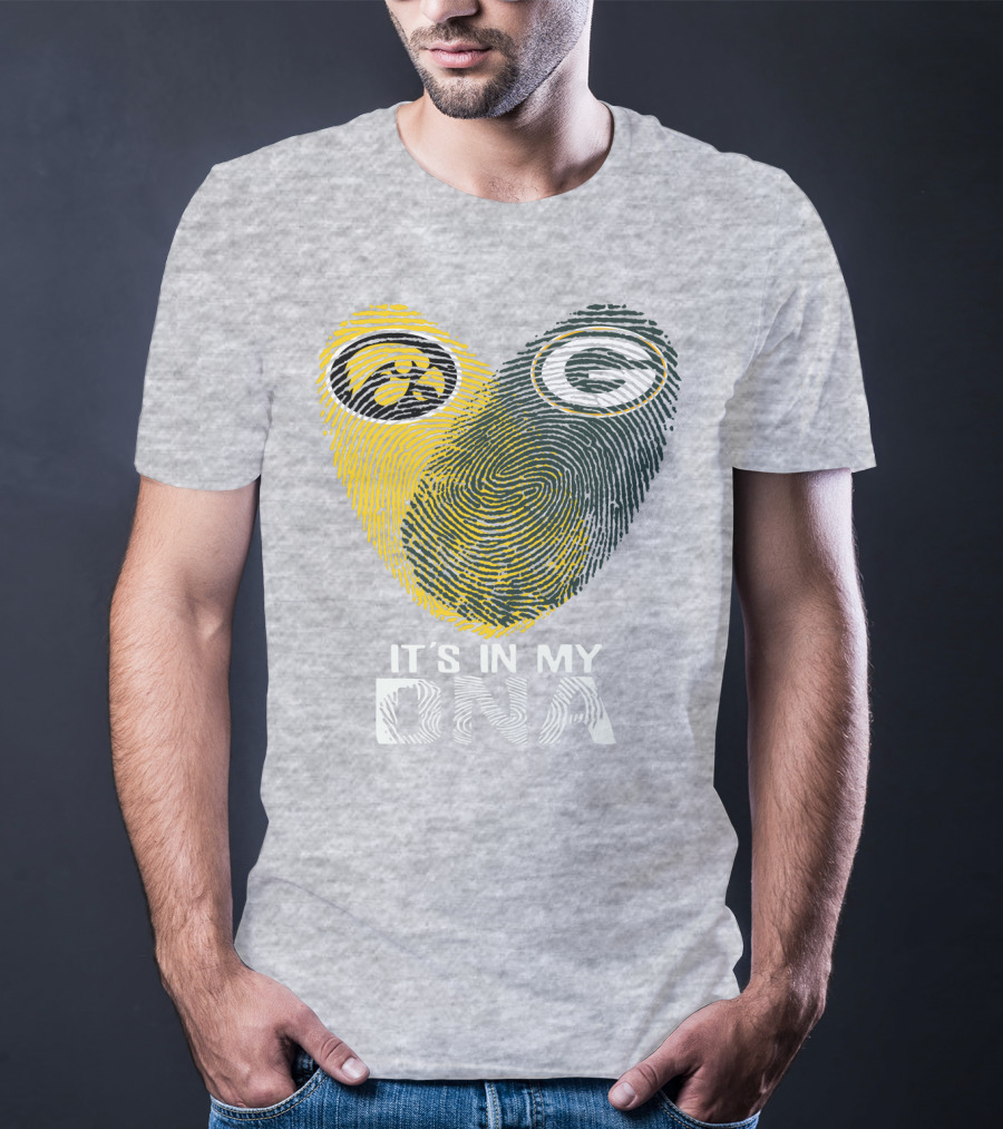Iowa Hawkeyes Green Bay Packers It's In My Dna T-Shirt