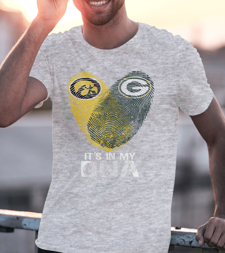 Iowa Hawkeyes Green Bay Packers It's In My Dna T-Shirt